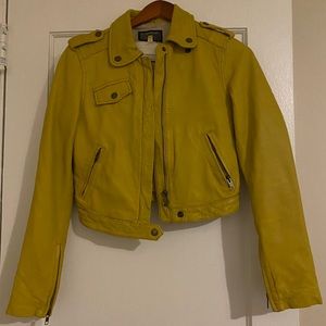 Current Elliott Leather The Zip Moto Jacket